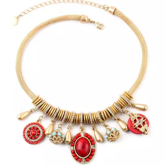 Dy 1042 Fashion Western Style Rhinestone Necklace Qingdao Jewelry Dy 1042 Fashion Western Style Rhinestone Necklace Qingdao Jewelry Factory Accessories Manufactusre