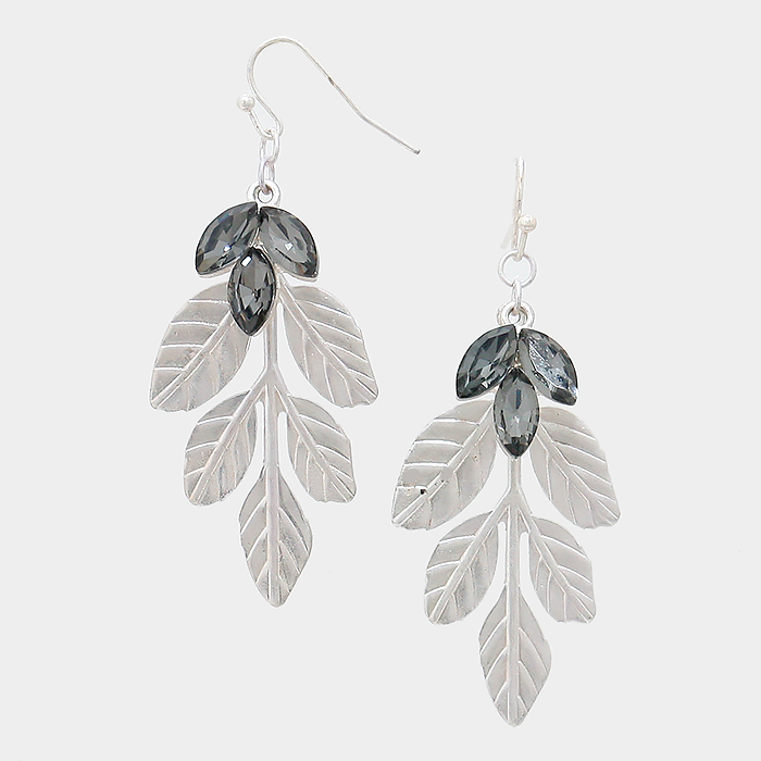 Yme 20453 Crystal And Metal Leaf Earrings Guangzhou Jewelry Factory Yme 20453 Crystal And Metal Leaf Earrings Guangzhou Jewelry Factory Fashion Accessories Manufactusre
