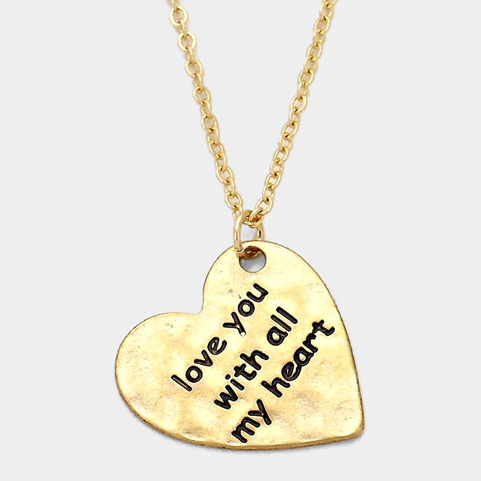 Yiwu Yaman Jewelry Factory Fashion Manufacturer Ympd 06002 Your Friendship Means The World To Me Pendant Necklace China Jewelry Factory Fashion Accessories Manufactusre Supplier